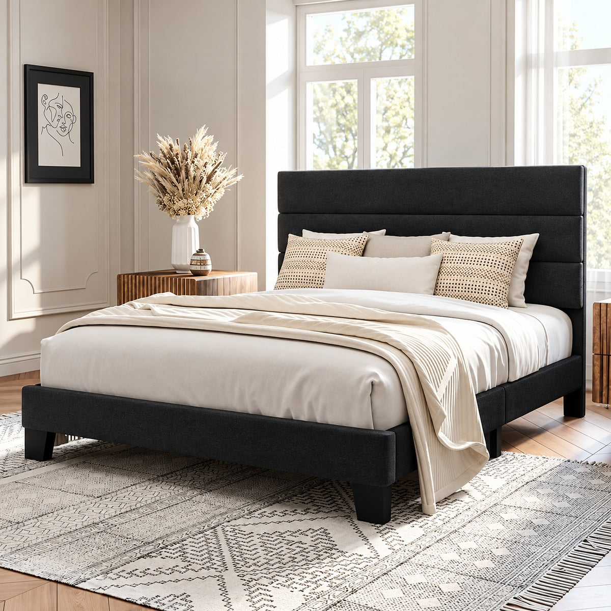 TREOZEN™ Hydraulic Lift-Up Storage Bed