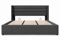 TREOZEN™ Hydraulic Lift-Up Storage Bed